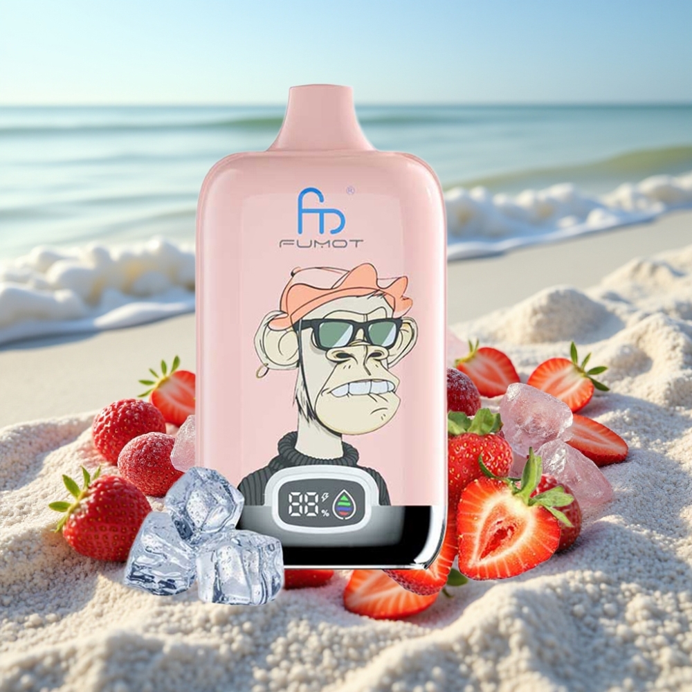 Fumot Tornado Digital Box 12000 Pūši 20ml Zemeņu Ledus