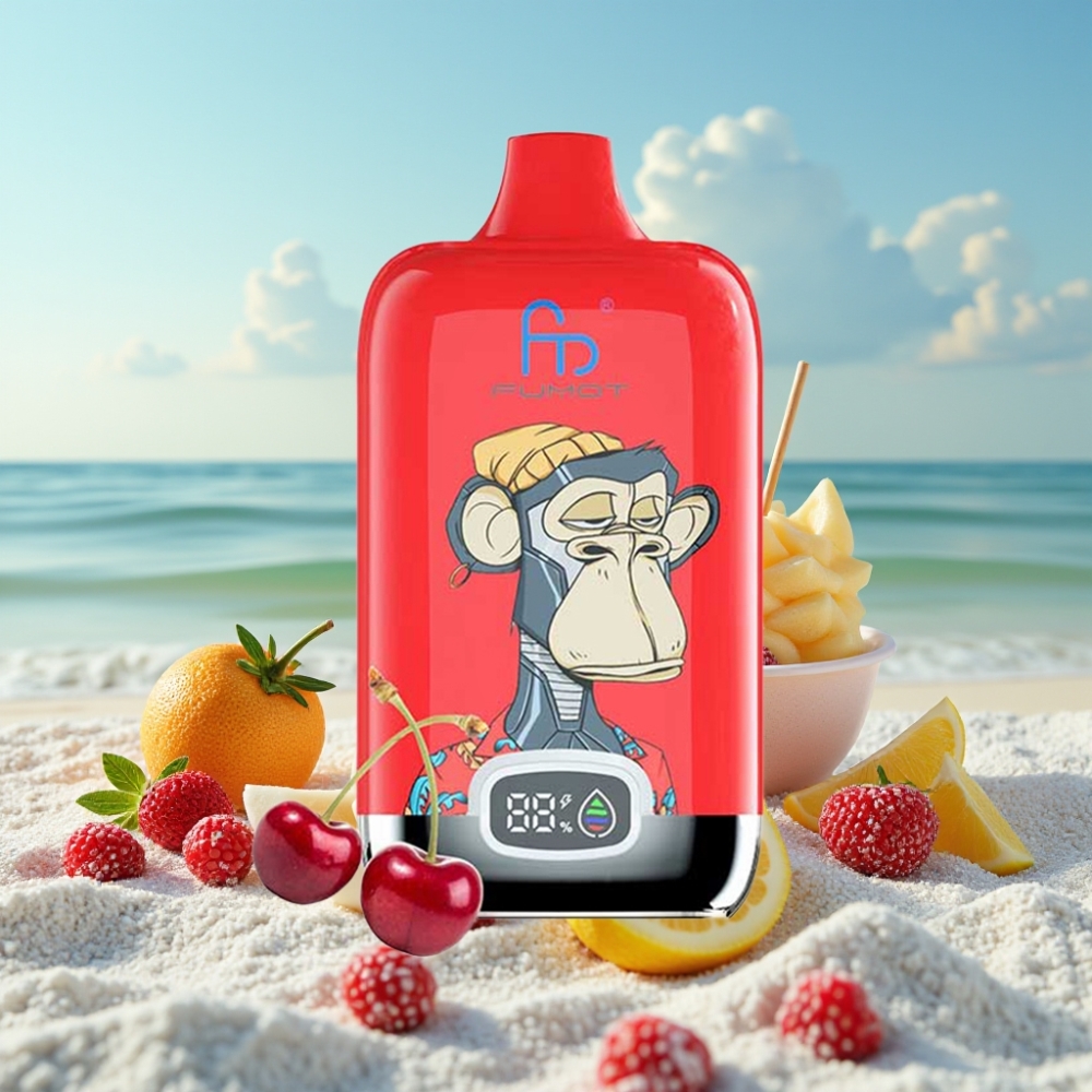 Fumot Tornado Digital Box 12000 Pūšu 20ml Ledus Pop
