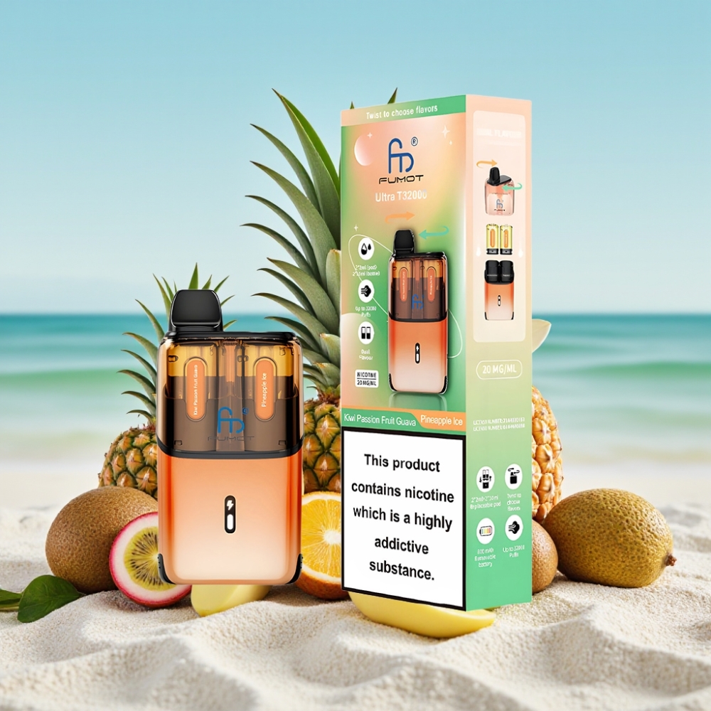 Fumot Ultra T32000 Disposable Vape 24ml 20mg – Ķīvi Marakujas Gvajavas - Ananāsu Ledus