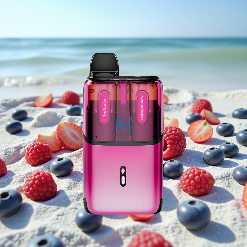 Fumot Ultra T32000 Disposable Vape – Zilā Aveņu Avene ar Ledu (32000 pūkšķi 24ml)