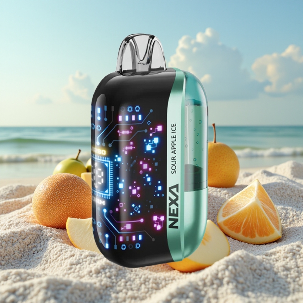 NEXA Ultra 50K Disposable Vape Skābā ābola ledus 20ml 50000