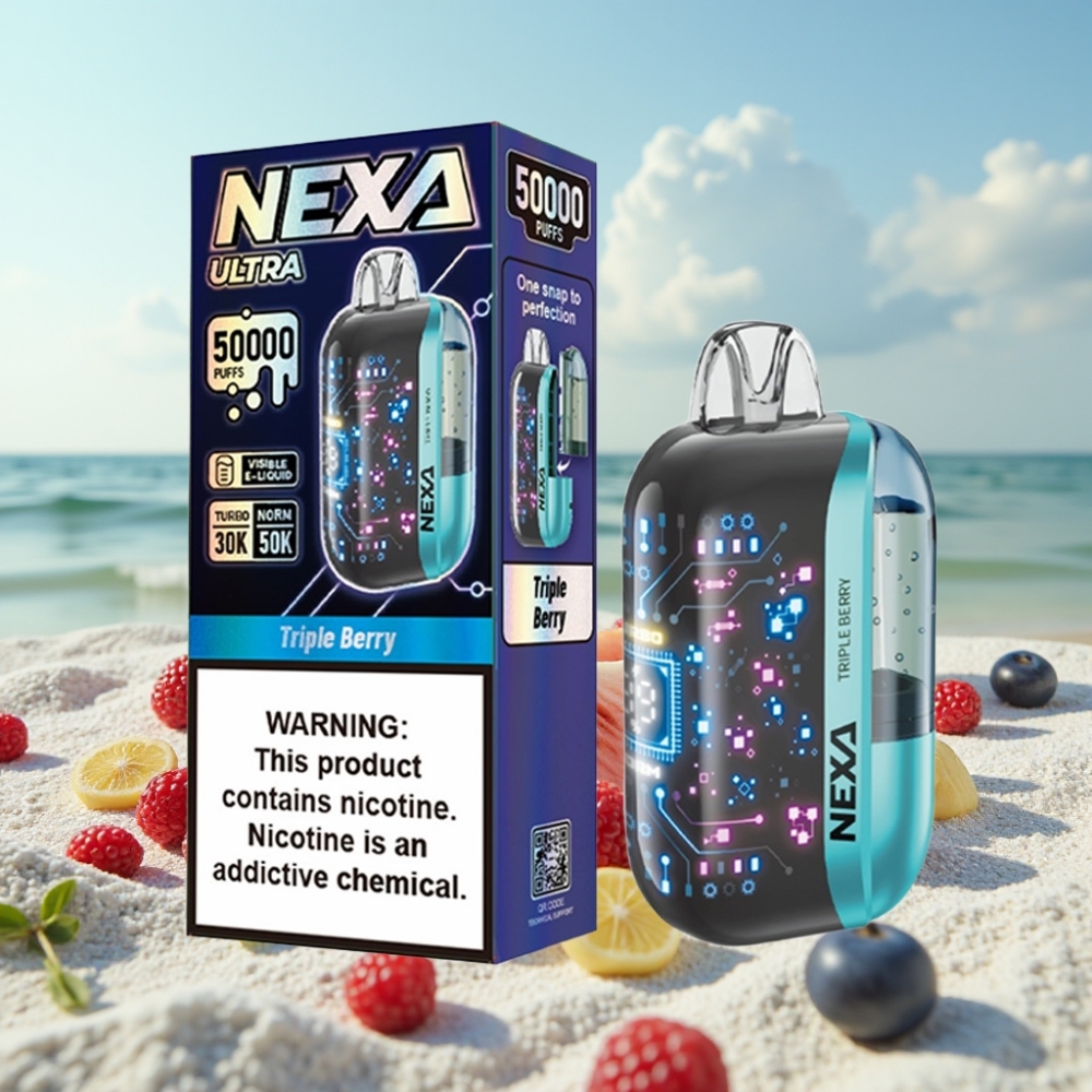 NEXA Ultra 50K Disposable Vape Triple Ogu (20ml 5 Nikotīns 50000 Pūksti)