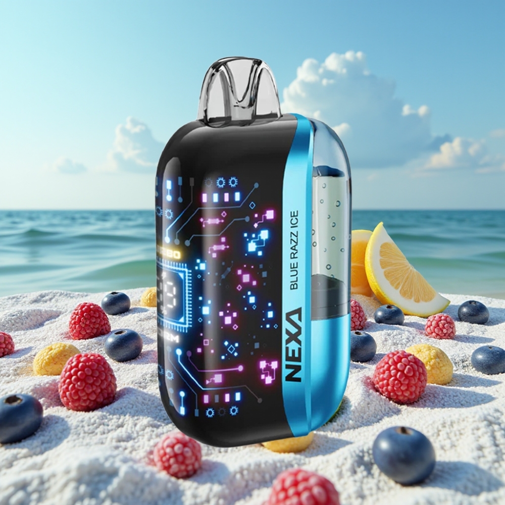 NEXA Ultra 50K Disposable Vape Zilā Aveņu Ledus 20ml 5 50K Iekšpūšas