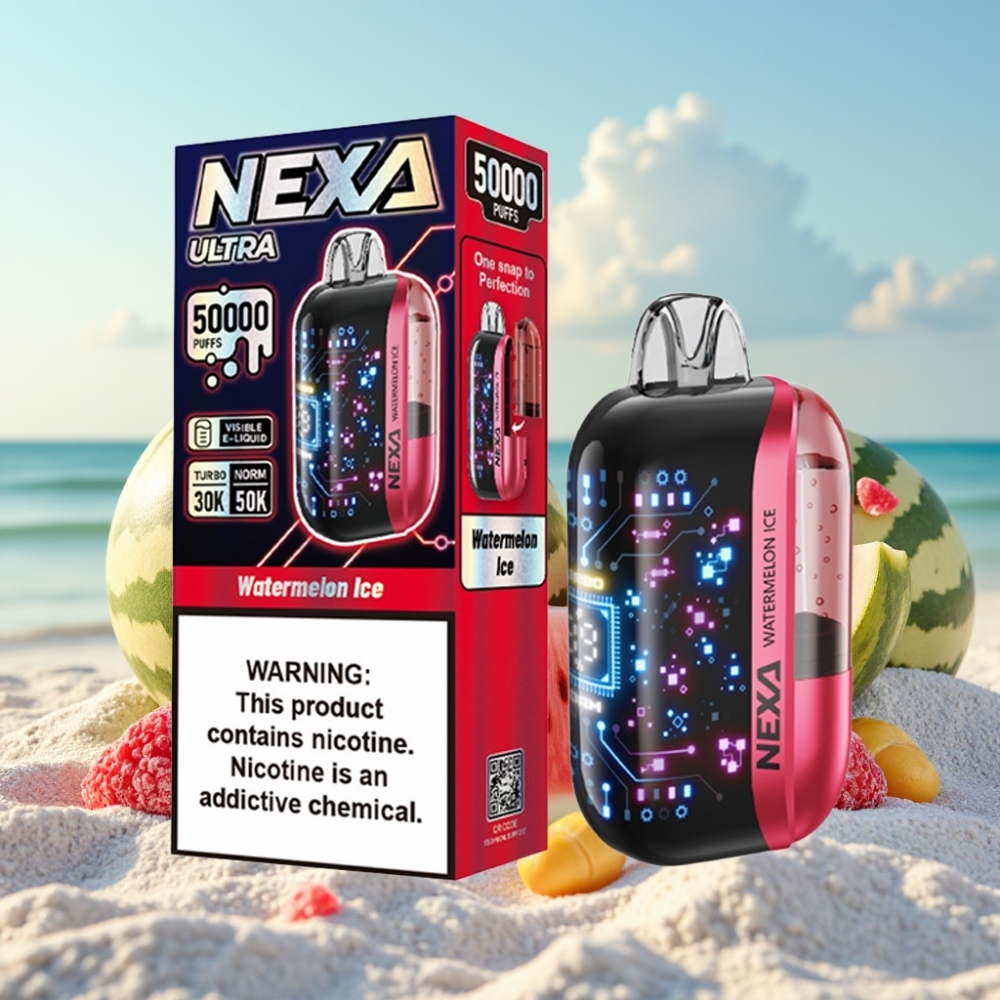 NEXA Ultra 50K Izmetamais Veips Arbūza Ledus 20ml 5 Nikotīns 800mAh