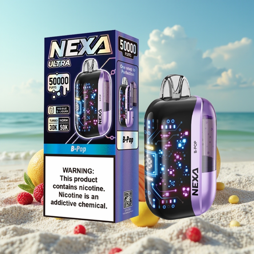 NEXA Ultra 50K Izmetamā Vape – 20ml 800mAh 5 Nikotīns B-Pop