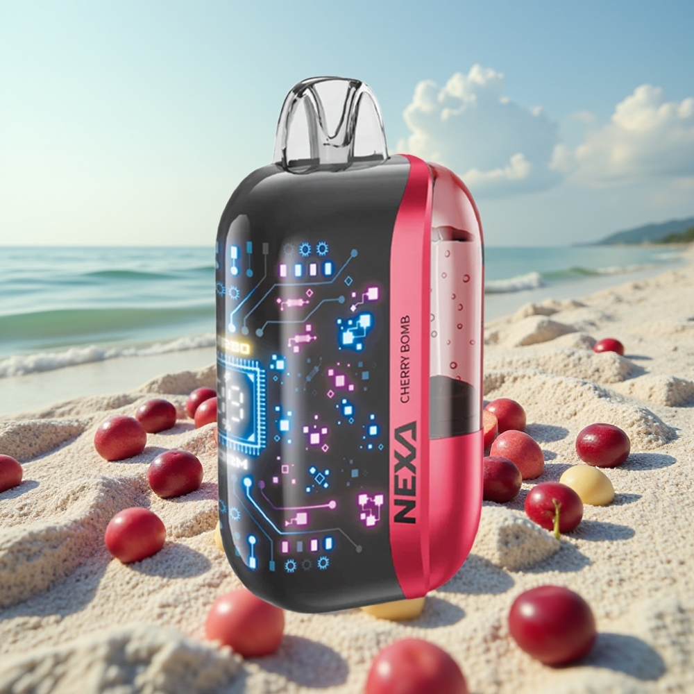 NEXA Ultra 50K Izmetamā Vape – Ķiršu Bomba 20ml 50000 Pūkšķi 5 Nikotīna