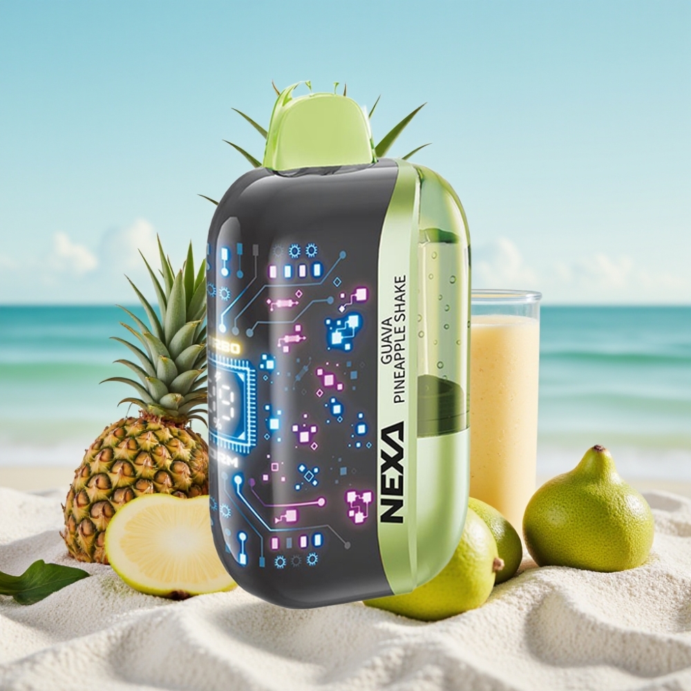 NEXA Ultra 50K Izmēģināmais Veips Guavas-Ananāsu Kokteilis 20ml 5 Nikotīna 50000 Ivilcieni