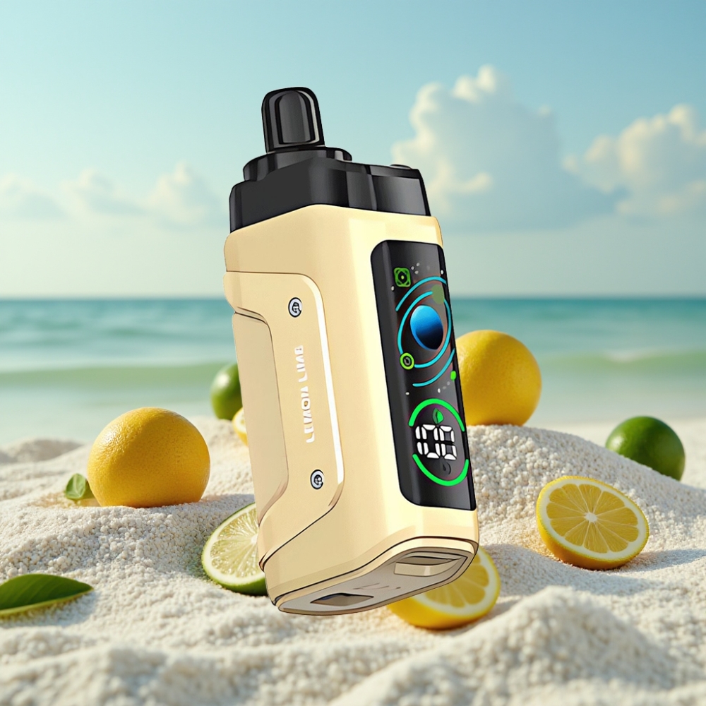 Razz Bar 45000 Puffs Disposable Vape Citrons Laišķis ar 10 Ohm Coil un Type-C