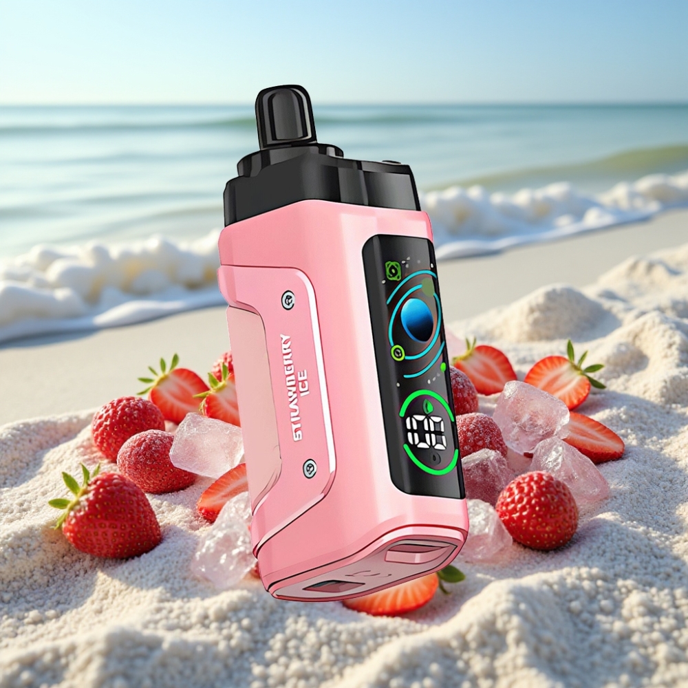 Razz Bar 45000 Puffs Disposable Vape Zemenu Ledus