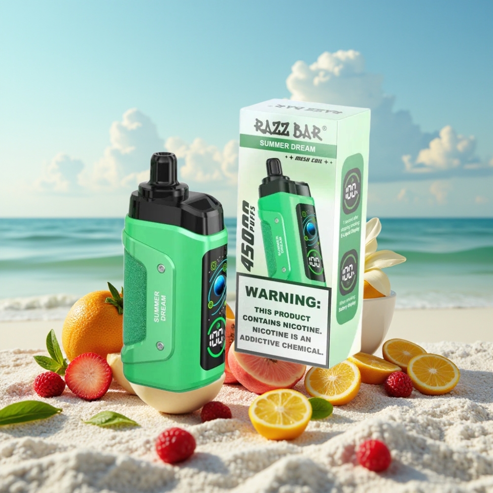 Razz Bar 45000 Pūšu Disposable Vape Vasaras Sapnis
