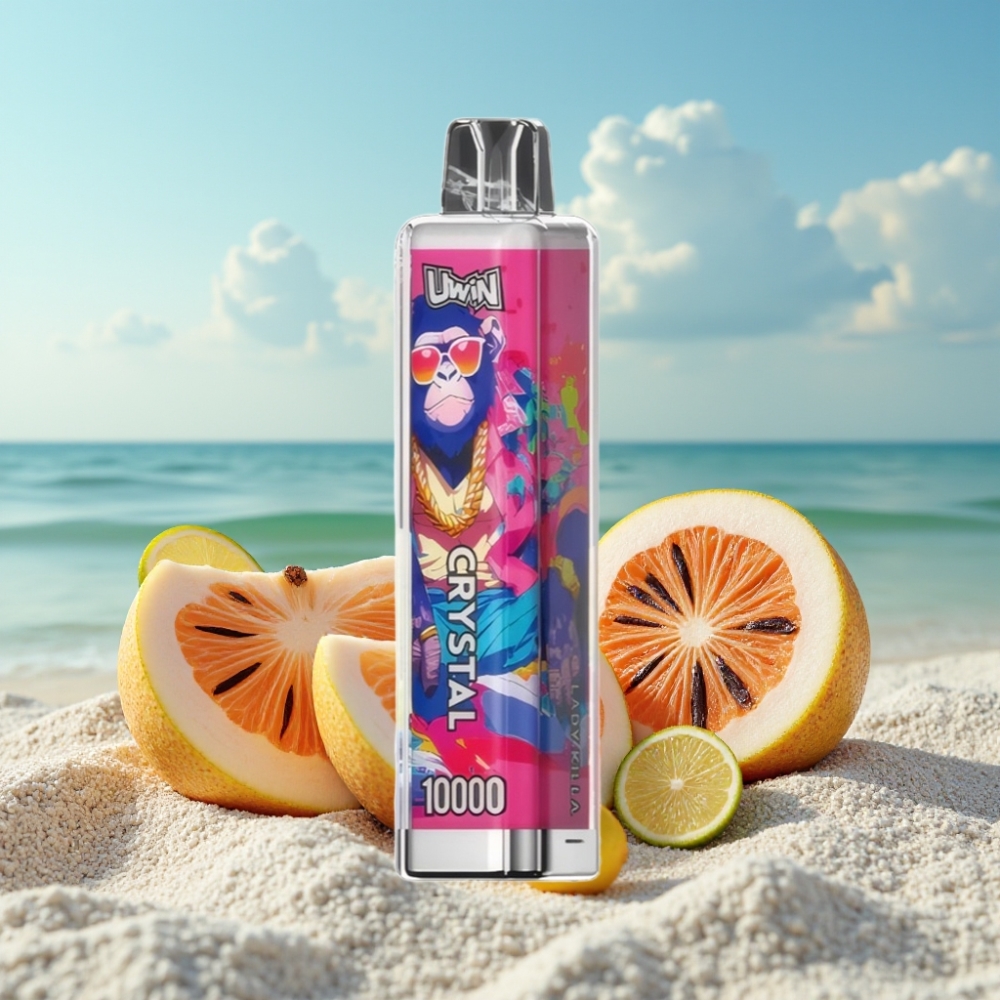UWIN Crystal 10000 Puffs Disposable Vape Lady Killa (0-5 Nikotīns 18ml RGB Gaismas)