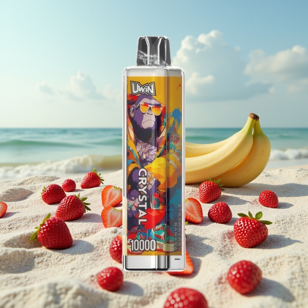 UWIN Crystal 10000 Pūšu Disposable Vape Zemenes Banāns (0 2 3 5 18ml 650mAh)