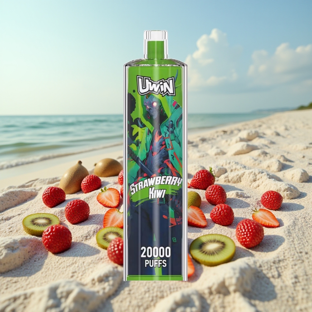 Uwin Shisha Hookah Crystal 20000 Puffs Zemeņu-Kīvija 22ml 650mAh