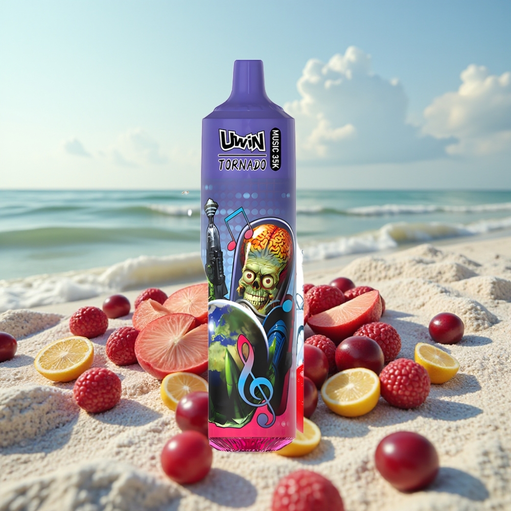 Uwin Tornado 35K Mūzikas Disposable Vape Ķiršu Kola 35K puffs 5 Type-C