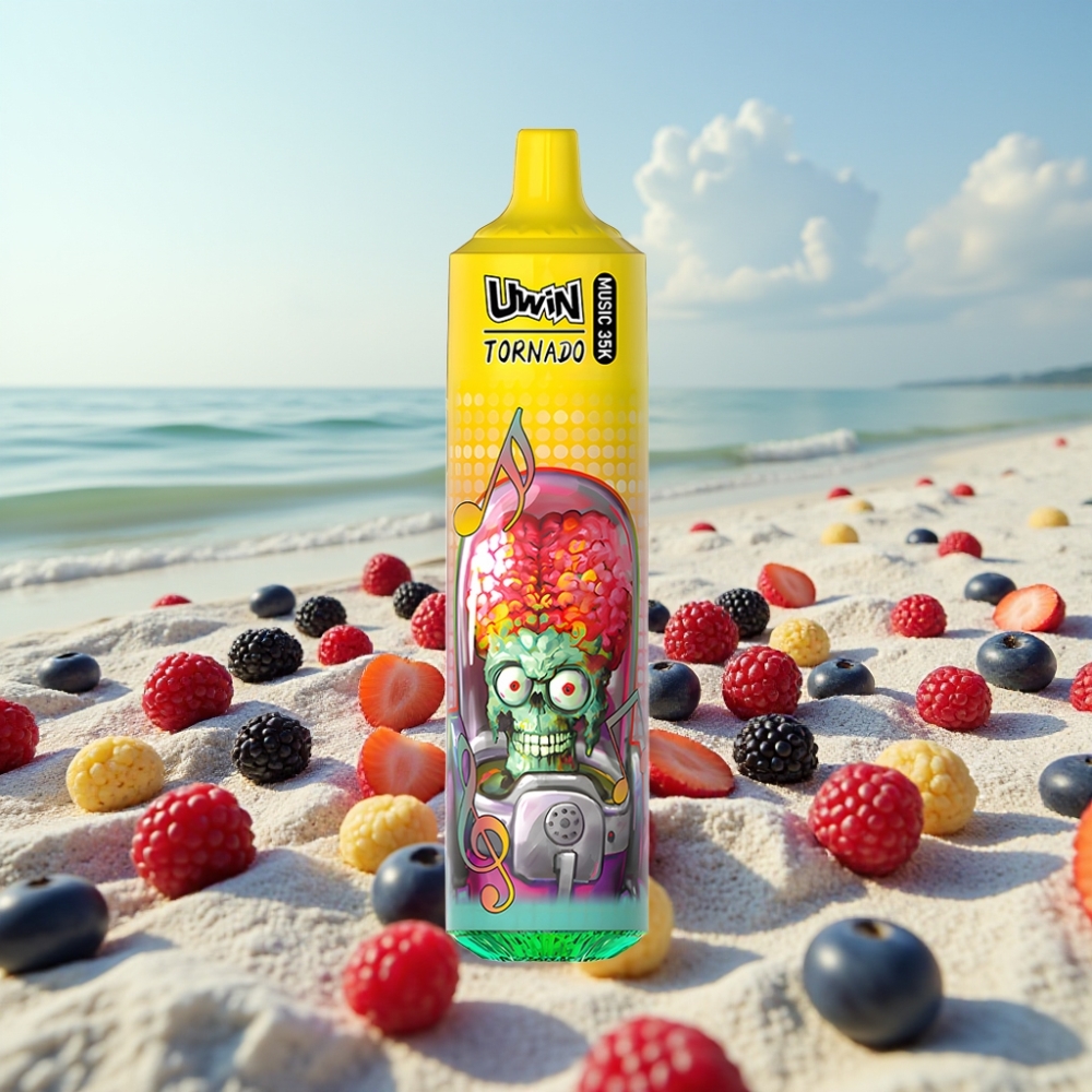 Uwin Tornado 35K Mūzikas Izmetamais Veips (Jauktās Ognes) 0/2/3/5 600mAh Type-C