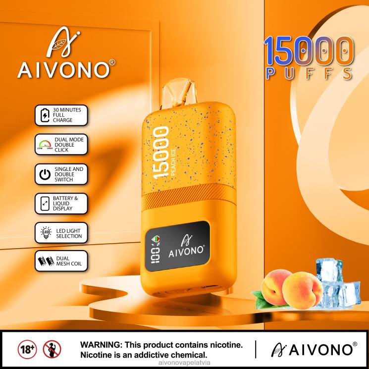 Aivono Vape Latvia - Aivono AIM magic 15 000 persiku ledus 4V8XV59