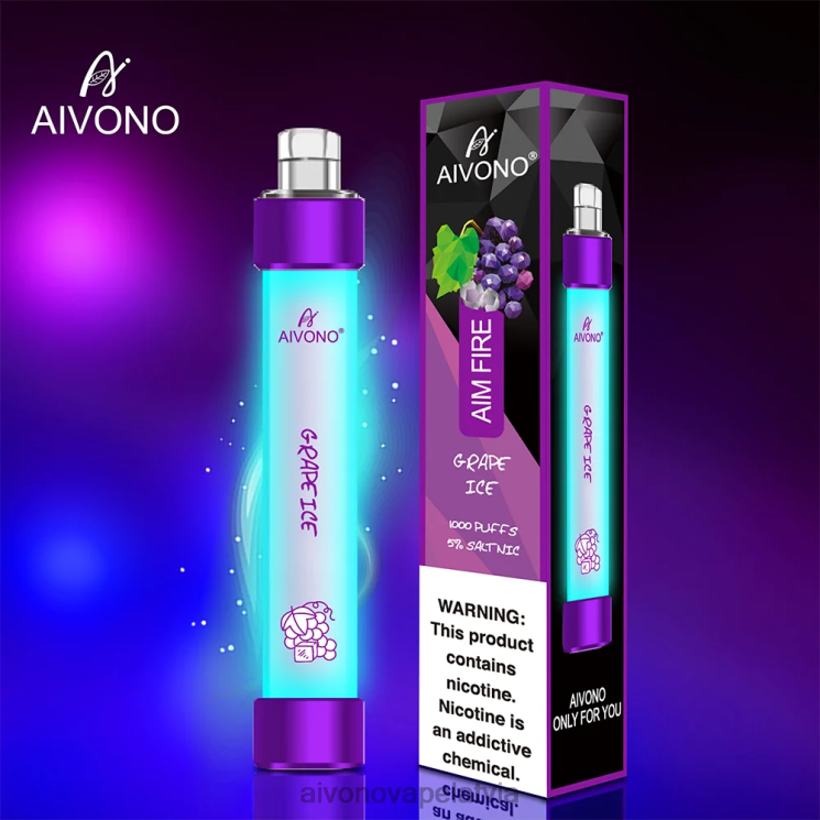 Aivono Vape Latvia - Aivono AIM FIRE 1000 vīnogu ledus 4V8XV329