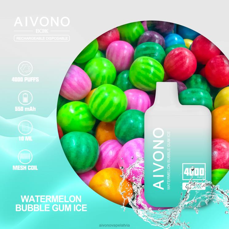 Aivono Puffs - Aivono AIM BOXX 4000 arbūzu gumijas ledus 4V8XV227