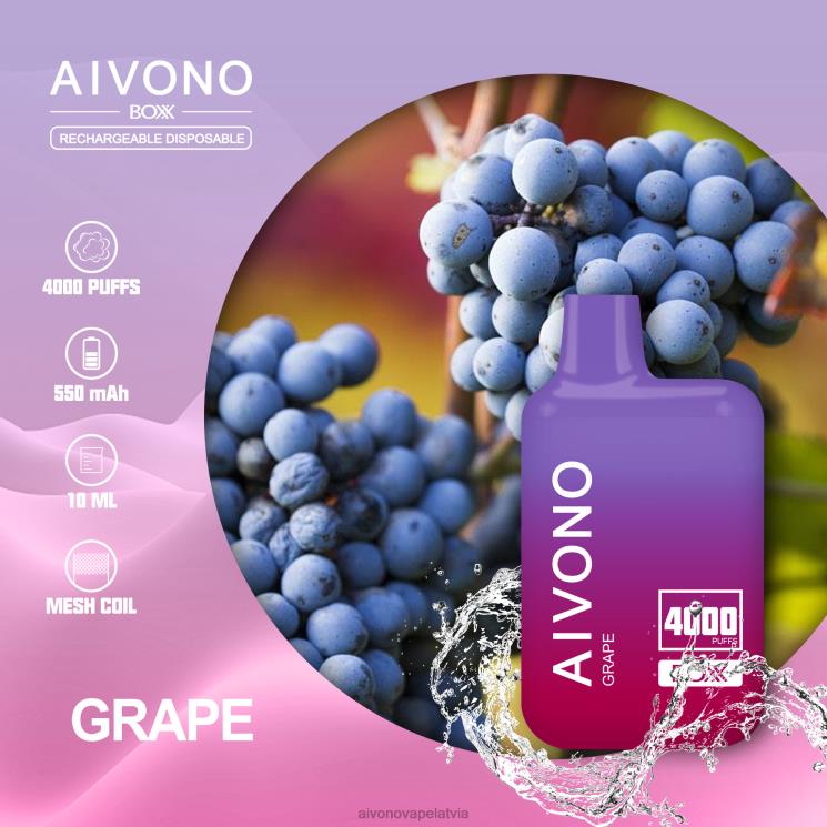 Aivono Vape - Aivono AIM BOXX 4000 vīnogas 4V8XV213