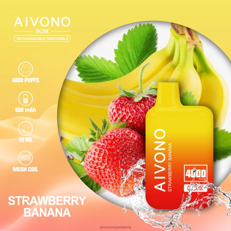 Aivono Vape Review - Aivono AIM BOXX 4000 zemeņu banāns 4V8XV231
