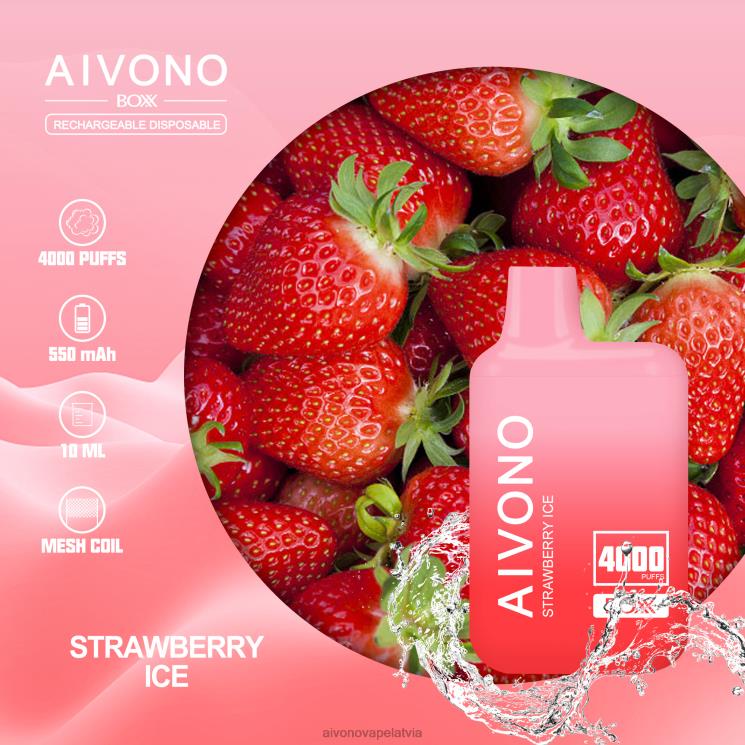 Aivono Vape Review - Aivono AIM BOXX 4000 zemeņu ledus 4V8XV226