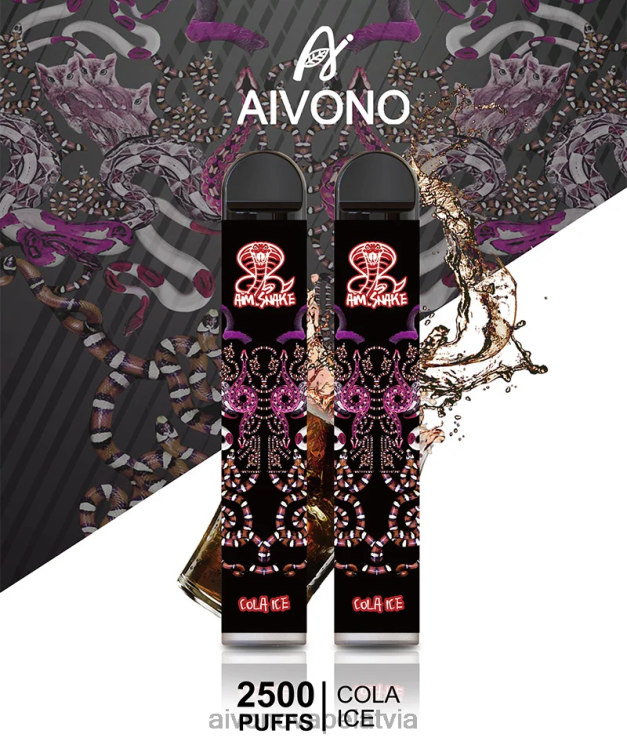 Aivono Vape Review - Aivono AIM SNAKE 2500 kolas ledus 4V8XV301