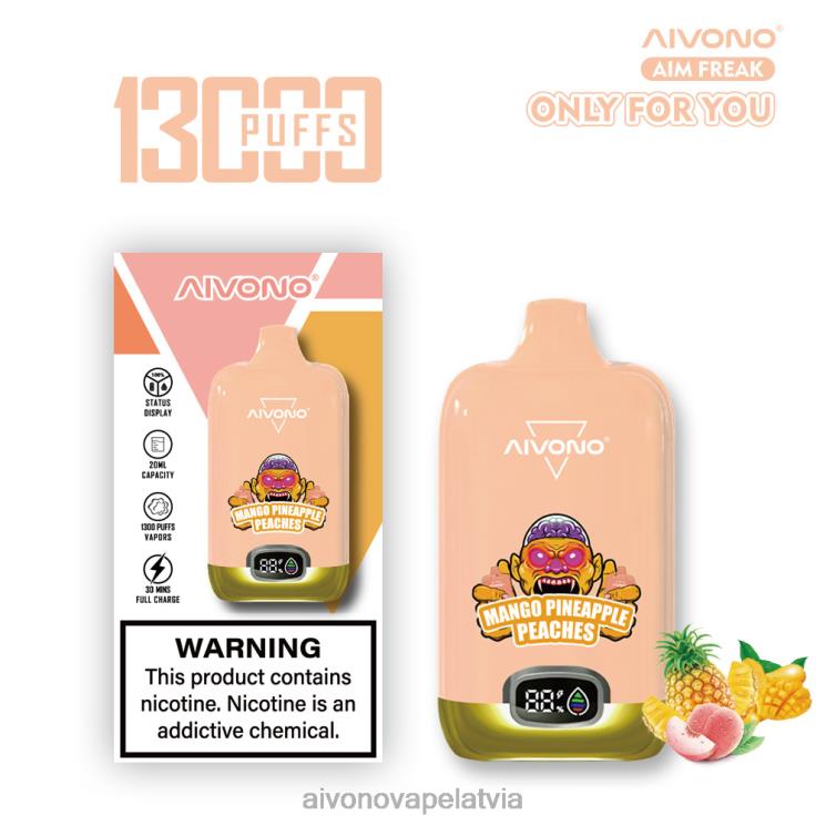 Aivono Latvia - Aivono AIM FREAK 13 000 mango ananāsu persiki 4V8XV250