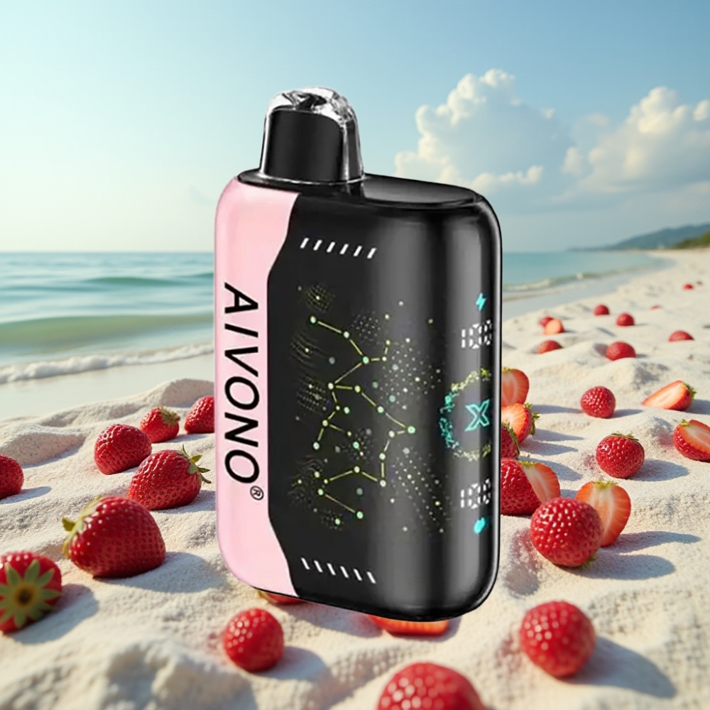 Aivono Aim Boom 25000 Puffs 0-5% Nikotīns 28ml Zemeņu B Pop