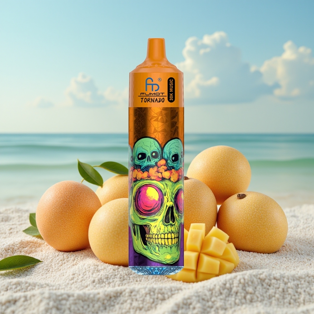 Fumot RandM Tornado 30000 Pūšas, 30mL, 5%, Trīs Mango