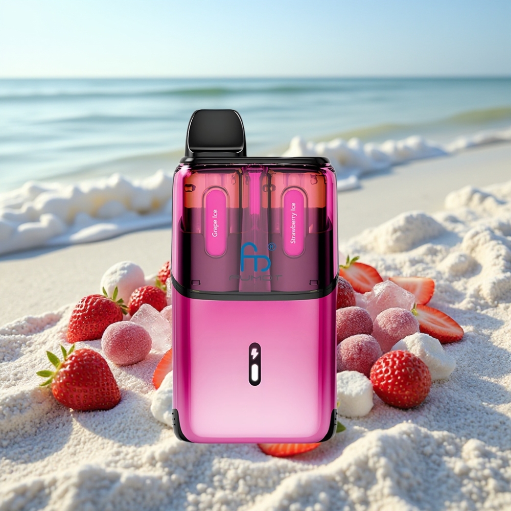 Fumot Ultra T32000 Disposable Vape – Vīnogu Ledus - Zemeņu Ledus, 24ml, 800mAh