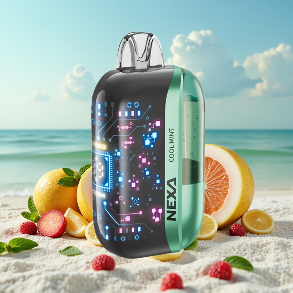 NEXA Ultra 50K Disposable Vape – 20ml, 800mAh, 50000 Pūti, 5% Nikotīns, Cool Mētra