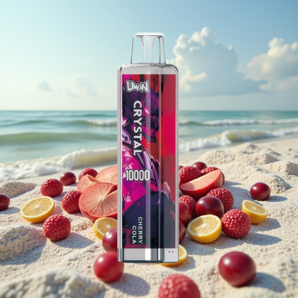UWIN Crystal 10000 Ievilcieni (Ķiršu Kola) 0%/2%/3%/5%, 18ml, 650mAh