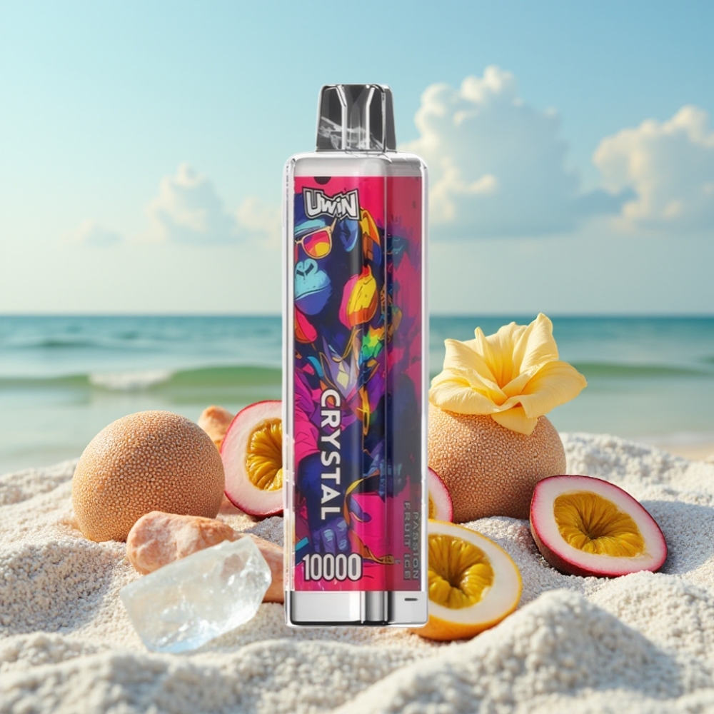 UWIN Crystal 10000 Puffs Disposable Vape (Marleņu Ledus) – 18ml, 650mAh, Type-C